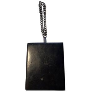 Calvin Klein Collection black leather Wristlet